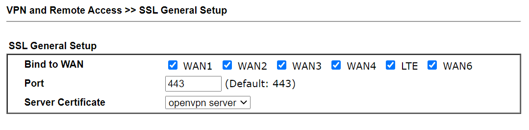 change router certificate to openvpn certificate