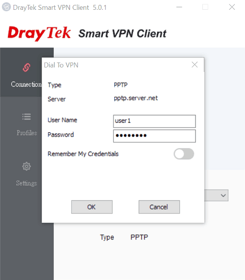 снимок экрана Smart VPN Client Dial To VPN