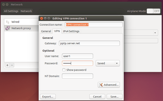 скриншот Ubuntu