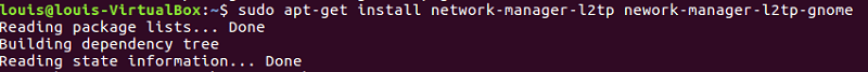 скриншот терминала Ubuntu